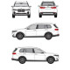 БАГАЖНИК ЗА BMW X7 CRUZ AIRO DARK BMW X7 5D (G07 - RAILING) (2019-->)