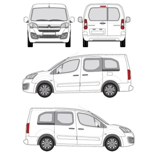 БАГАЖНИК ЗА ТОВАРНИ АВТОМОБИЛИ CRUZ Cargo Xpro 2022 SF3 Citroën Berlingo L2/long (II/B9) (2008-->2018)