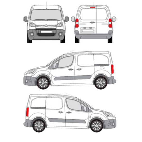 БАГАЖНИК ЗА ТОВАРНИ АВТОМОБИЛИ CRUZ Cargo Xpro 2022 SF3 Citroën Berlingo (II/B9) (2008-->2018)