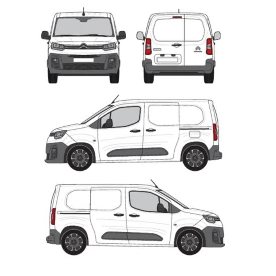 БАГАЖНИК ЗА ТОВАРНИ АВТОМОБИЛИ CRUZ Cargo Xpro 2022 SF3 Citroën Berlingo M (III/K9) (2018-->)