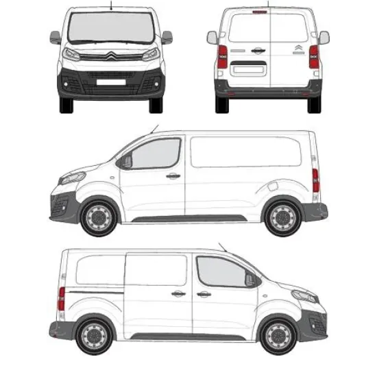 БАГАЖНИК ЗА ТОВАРНИ АВТОМОБИЛИ CRUZ Cargo Xpro 2022 SF3 Citroën Jumpy L2H1 (M/standard - 5 fixpoint) (2016-->)