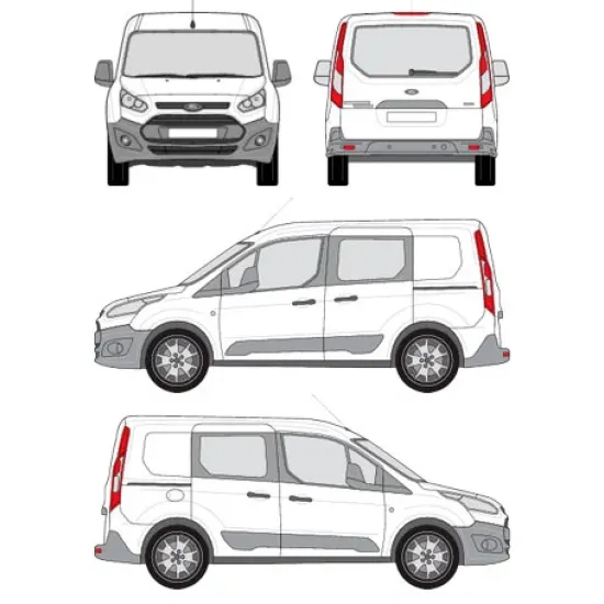 БАГАЖНИК ЗА ТОВАРНИ АВТОМОБИЛИ CRUZ Cargo Xpro 2022 SF3 Ford Connect II Transit L1/L2/Kombi/Van (fixpoint) (2013-->2022)