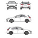 БАГАЖНИК ГРЕДИ CRUZ AIRO FIX DARK Mercedes Clase A 5d (W177 - fixpoint) (2018-->)