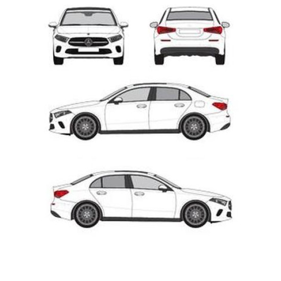 БАГАЖНИК ГРЕДИ CRUZ AIRO FIX DARK Mercedes Clase A sedan 4d (W177 - fixpoint) (2018-->)
