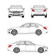 БАГАЖНИК ГРЕДИ CRUZ AIRO FIX DARK Mercedes Clase C sedan 4d (W205 - fixpoint) (2014-->2021)