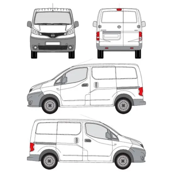 БАГАЖНИК ЗА ТОВАРНИ АВТОМОБИЛИ CRUZ Cargo Xpro 2022 SF3 Nissan NV200 (2009-->)