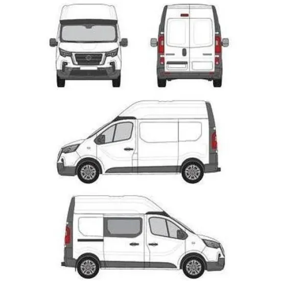 БАГАЖНИК ЗА ТОВАРНИ АВТОМОБИЛИ CRUZ Cargo Xpro 2022 SF3 Nissan Primastar L1H2/L2H2 (X82) (2022-->)