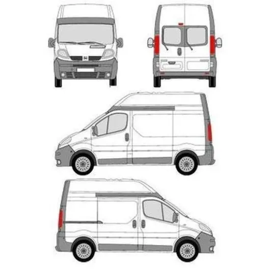 БАГАЖНИК ЗА ТОВАРНИ АВТОМОБИЛИ CRUZ Cargo Xpro 2022 SF3 Nissan Primastar L1H2/L2H2 (X83) (2002-->2016)