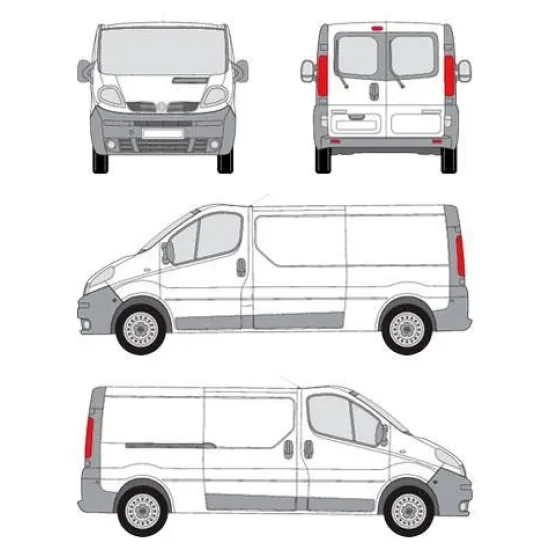 БАГАЖНИК ЗА ТОВАРНИ АВТОМОБИЛИ CRUZ Cargo Xpro 2022 SF3 Nissan Primastar L1H1/L2H1 (X83) (2002-->2016)