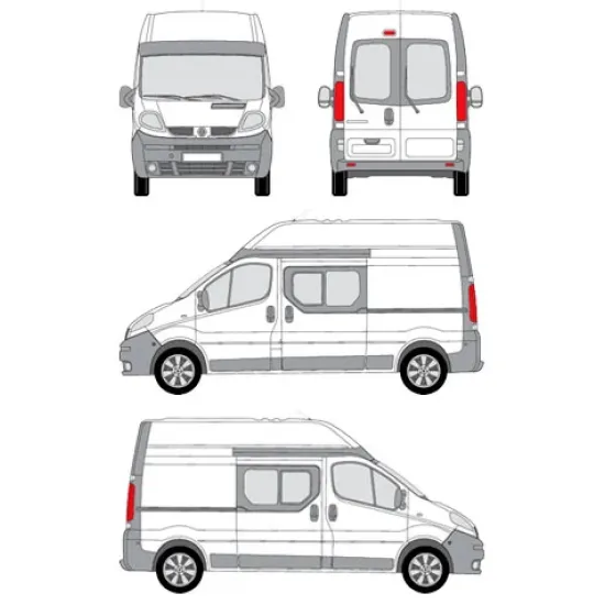 БАГАЖНИК ЗА ТОВАРНИ АВТОМОБИЛИ CRUZ Cargo Xpro 2022 SF3 Nissan Primastar L1H2/L2H2 (X83) (2002-->2016)