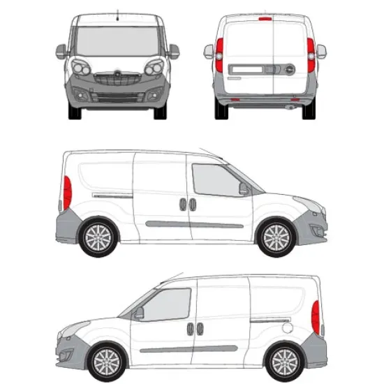 БАГАЖНИК ЗА ТОВАРНИ АВТОМОБИЛИ CRUZ Cargo Xpro 2022 SF3 Opel Combo L1H1/L2H1 (D) (2012-->2018)