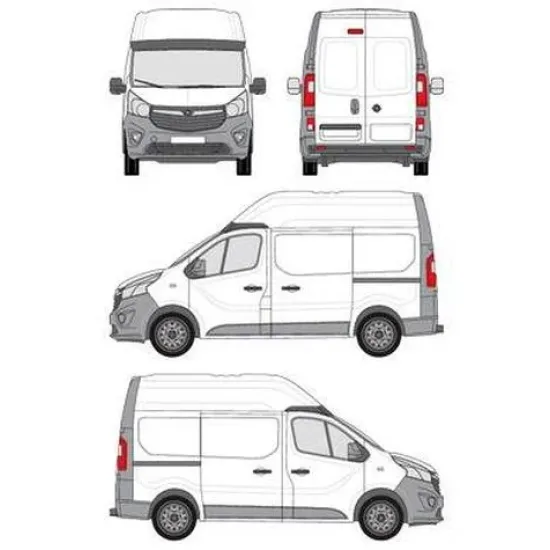 БАГАЖНИК ЗА ТОВАРНИ АВТОМОБИЛИ CRUZ Cargo Xpro 2022 SF3 Opel Vivaro L1H2 / L2H2 (III/X82) (2014-->2019)