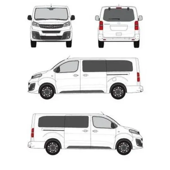 БАГАЖНИК ЗА ТОВАРНИ АВТОМОБИЛИ CRUZ Cargo Xpro 2022 SF3 Opel Zafira Life L3H1 (L/long - 5 fixpoint) (2019-->)