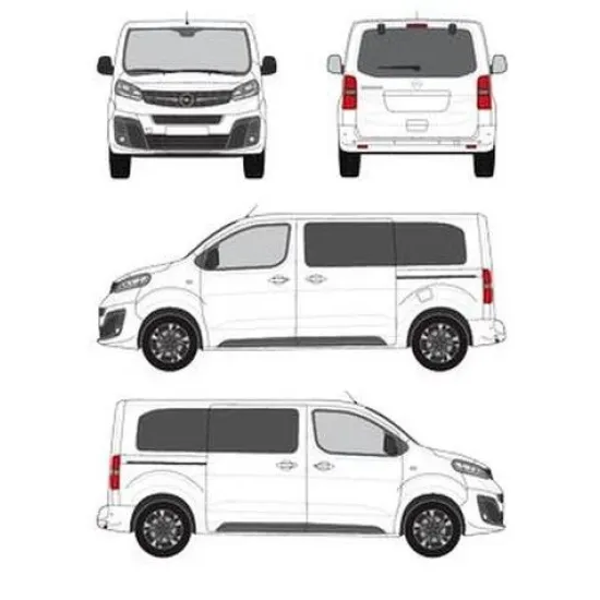 БАГАЖНИК ЗА ТОВАРНИ АВТОМОБИЛИ CRUZ Cargo Xpro 2022 SF3 Opel Zafira Life L2H1 (M/medium - 5 fixpoint) (2019-->)