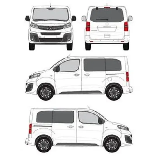 БАГАЖНИК ЗА ТОВАРНИ АВТОМОБИЛИ CRUZ Cargo Xpro 2022 SF3 Opel Zafira Life L1H1 (S/short - 4 fixpoint) (2019-->)