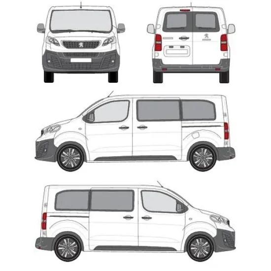 БАГАЖНИК ЗА ТОВАРНИ АВТОМОБИЛИ CRUZ Cargo Xpro 2022 SF3 Peugeot Expert L2H1 (M/standard - 5 fixpoint) (2016-->)