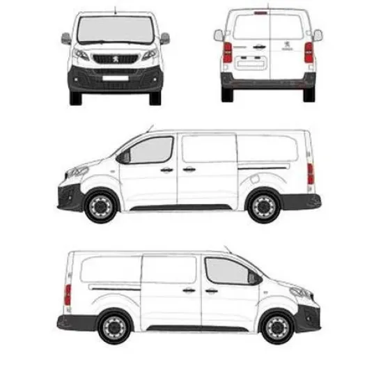 БАГАЖНИК ЗА ТОВАРНИ АВТОМОБИЛИ CRUZ Cargo Xpro 2022 SF3 Peugeot Expert L3H1 (XL/long - 5 fixpoint) (2016-->)