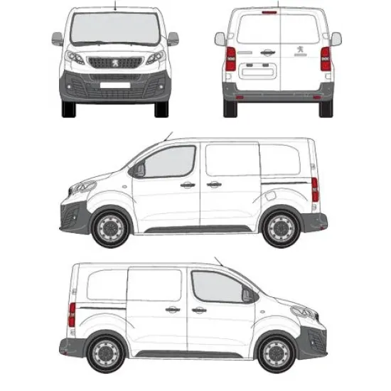 БАГАЖНИК ЗА ТОВАРНИ АВТОМОБИЛИ CRUZ Cargo Xpro 2022 SF3 Peugeot Expert L1H1 (XS/compact - 4 fixpoint) (2016-->)