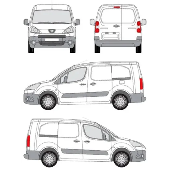 БАГАЖНИК ЗА ТОВАРНИ АВТОМОБИЛИ CRUZ Cargo Xpro 2022 SF3 Peugeot Partner/Partner L2/long (II) (2008-->2018)