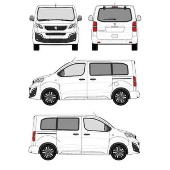 БАГАЖНИК ЗА ТОВАРНИ АВТОМОБИЛИ CRUZ Cargo Xpro 2022 SF3 Peugeot Traveller L1H1 (XS/compact - 4 fixpoint) (2016-->)
