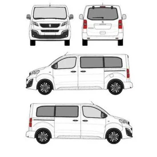 БАГАЖНИК ЗА ТОВАРНИ АВТОМОБИЛИ CRUZ Cargo Xpro 2022 SF3 Peugeot Traveller L2H1 (M/standard - 5 fixpoint) (2016-->)