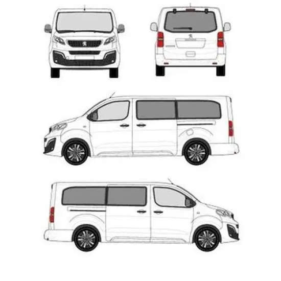 БАГАЖНИК ЗА ТОВАРНИ АВТОМОБИЛИ CRUZ Cargo Xpro 2022 SF3 Peugeot Traveller L3H1 (XL/long - 5 fixpoint) (2016-->)
