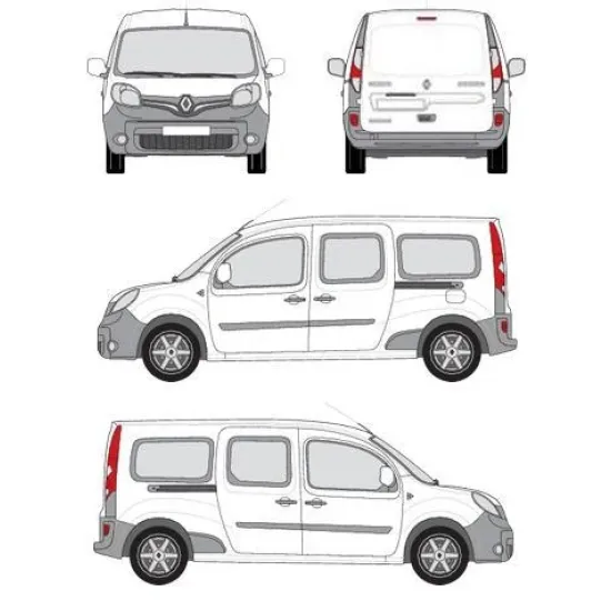 БАГАЖНИК ЗА ТОВАРНИ АВТОМОБИЛИ CRUZ Cargo Xpro 2022 SF3 Renault Kangoo Maxi / L2 (II.2) (2014-->2021)