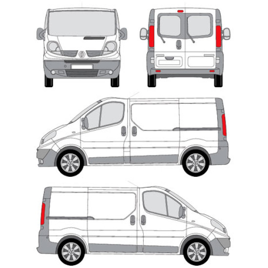 БАГАЖНИК ЗА ТОВАРНИ АВТОМОБИЛИ CRUZ Cargo Xpro 2022 SF3 Renault Trafic L1H1/L2H1 (II/X83) (2001-->2014)