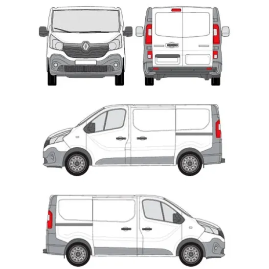 БАГАЖНИК ЗА ТОВАРНИ АВТОМОБИЛИ CRUZ Cargo Xpro 2022 SF3 Renault Trafic L1H1/L2H1 (III/X82) (2014-->)