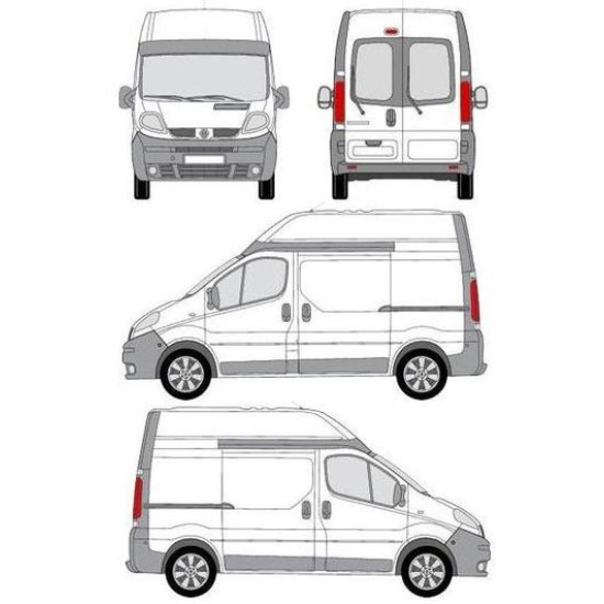 БАГАЖНИК ЗА ТОВАРНИ АВТОМОБИЛИ CRUZ Cargo Xpro 2022 SF3 Renault Trafic L1H2/L2H2 (II/X83) (2001-->2014)