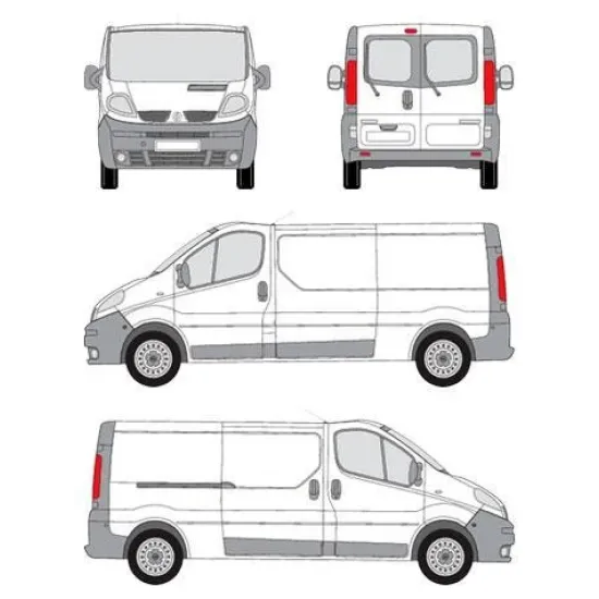 БАГАЖНИК ЗА ТОВАРНИ АВТОМОБИЛИ CRUZ Cargo Xpro 2022 SF3 Renault Trafic L1H1/L2H1 (II/X83) (2001-->2014)