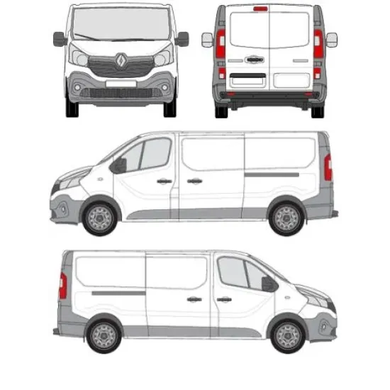 БАГАЖНИК ЗА ТОВАРНИ АВТОМОБИЛИ CRUZ Cargo Xpro 2022 SF3 Renault Trafic L1H1/L2H1 (III/X82) (2014-->)