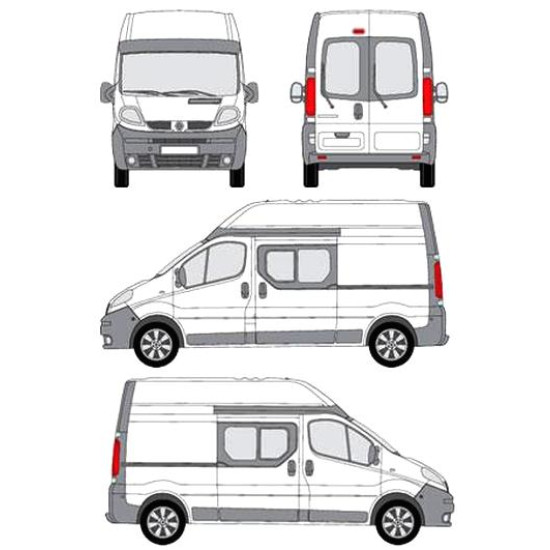 БАГАЖНИК ЗА ТОВАРНИ АВТОМОБИЛИ CRUZ Cargo Xpro 2022 SF3 Renault Trafic L1H2/L2H2 (II/X83) (2001-->2014)