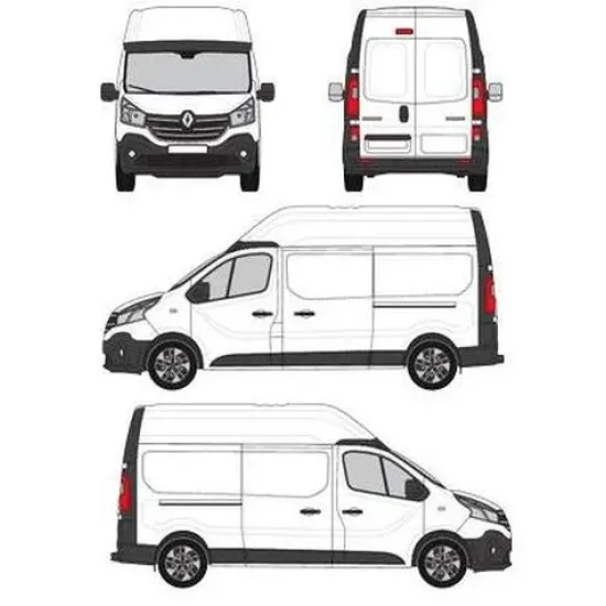 БАГАЖНИК ЗА ТОВАРНИ АВТОМОБИЛИ CRUZ Cargo Xpro 2022 SF3 Renault Trafic L1H2/L2H2 (III/X82) (2014-->)
