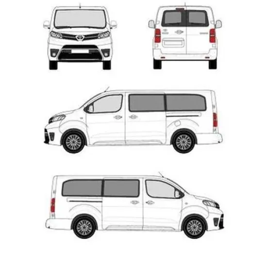 БАГАЖНИК ЗА ТОВАРНИ АВТОМОБИЛИ CRUZ Cargo Xpro 2022 SF3 Toyota ProAce Verso L2 (XL/long - 5 fixpoint) (2016-->)