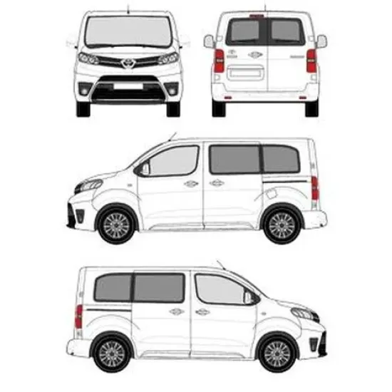 БАГАЖНИК ЗА ТОВАРНИ АВТОМОБИЛИ CRUZ Cargo Xpro 2022 SF3 Toyota ProAce Verso L0 (XS/compact - 4 fixpoint) (2016-->)