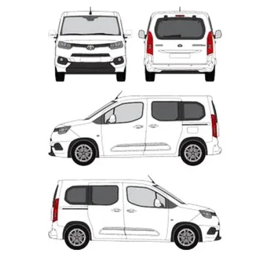 БАГАЖНИК ЗА ТОВАРНИ АВТОМОБИЛИ CRUZ Cargo Xpro 2022 SF3 Toyota ProAce City L1/L2 (I) (2019-->)