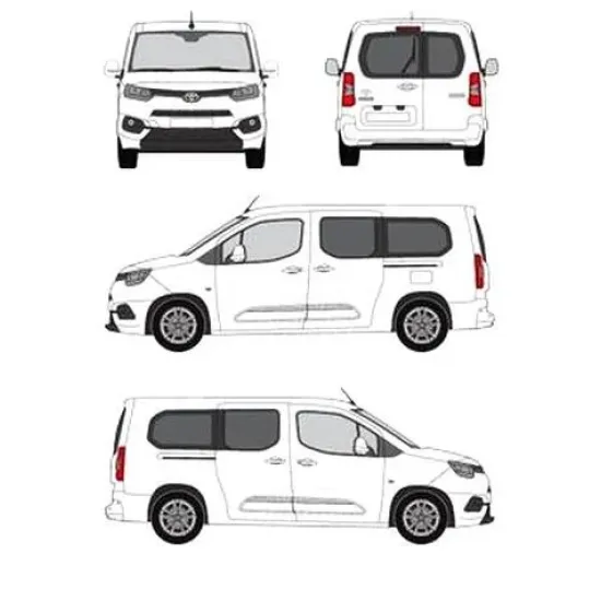 БАГАЖНИК ЗА ТОВАРНИ АВТОМОБИЛИ CRUZ Cargo Xpro 2022 SF3 Toyota ProAce City L1/L2 (I) (2019-->)