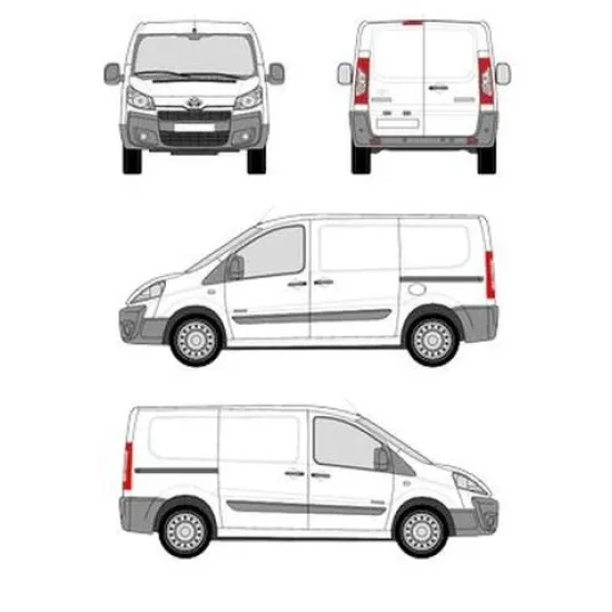 БАГАЖНИК ЗА ТОВАРНИ АВТОМОБИЛИ CRUZ Cargo Xpro 2022 SF3 Toyota ProAce L1H1/L2H1 (2013-->2016)
