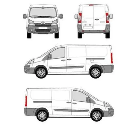 БАГАЖНИК ЗА ТОВАРНИ АВТОМОБИЛИ CRUZ Cargo Xpro 2022 SF3 Toyota ProAce L1H1/L2H1 (2013-->2016)
