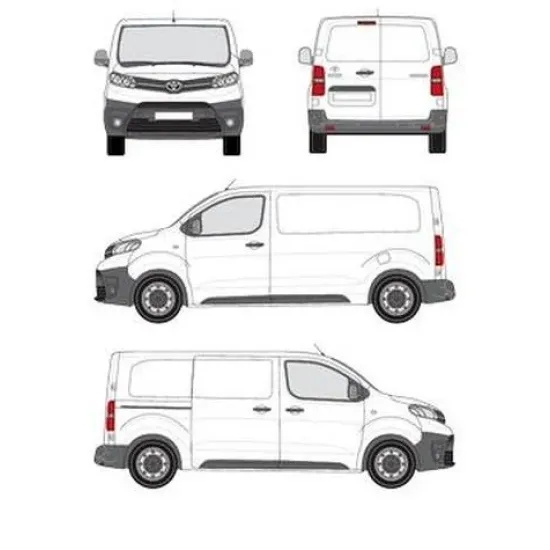 БАГАЖНИК ЗА ТОВАРНИ АВТОМОБИЛИ CRUZ Cargo Xpro 2022 SF3 Toyota ProAce L1 (M/medium - 5 fixpoint) (2016-->)