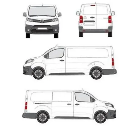 БАГАЖНИК ЗА ТОВАРНИ АВТОМОБИЛИ CRUZ Cargo Xpro 2022 SF3 Toyota ProAce L2 (XL/long - 5 fixpoint) (2016-->)