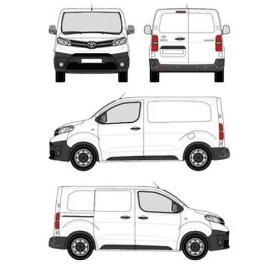 БАГАЖНИК ЗА ТОВАРНИ АВТОМОБИЛИ CRUZ Cargo Xpro 2022 SF3 Toyota ProAce L0 (XS/compact - 4 fixpoint) (2016-->)