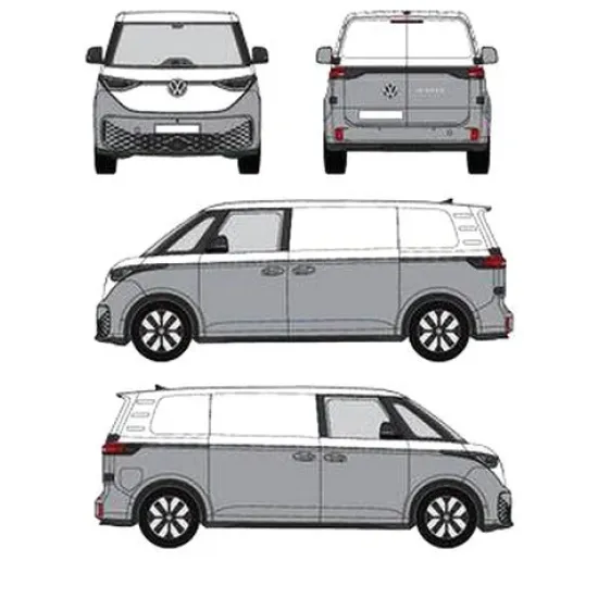 БАГАЖНИК ЗА ТОВАРНИ АВТОМОБИЛИ CRUZ Cargo Xpro 2022 SF3 Volkswagen ID.Buzz L1/SWB (fixpoint - tailgate) (fixpoint - rear doors) (2022-->)