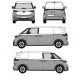 БАГАЖНИК ЗА ТОВАРНИ АВТОМОБИЛИ CRUZ Cargo Xpro 2022 SF3 Volkswagen ID.Buzz L1/SWB (fixpoint - tailgate) (fixpoint - rear doors) (2022-->)