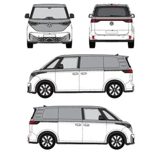 БАГАЖНИК ЗА ТОВАРНИ АВТОМОБИЛИ CRUZ Cargo Xpro 2022 SF3 Volkswagen ID.Buzz L1/SWB (fixpoint - tailgate) (fixpoint - rear doors) (2022-->)