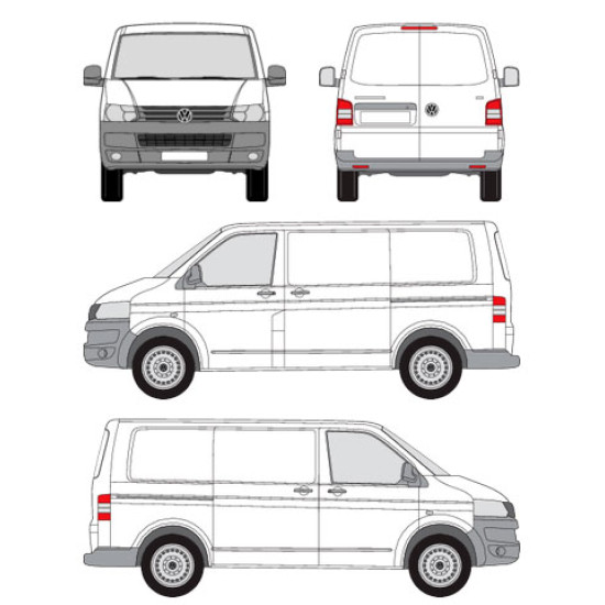 БАГАЖНИК ЗА ТОВАРНИ АВТОМОБИЛИ CRUZ Cargo Xpro 2022 SF3 Volkswagen T5 (2003-->2015) T6/T6.1 (2015-->2024) (T-Profile / T-Track)