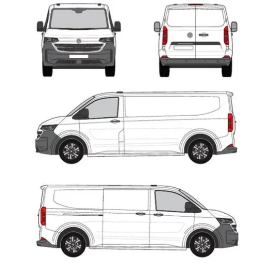 БАГАЖНИК ЗА ТОВАРНИ АВТОМОБИЛИ CRUZ Cargo Xpro 2022 SF3 Volkswagen Transporter/Caravelle T7 (LWB - fixpoint) (2024-->)