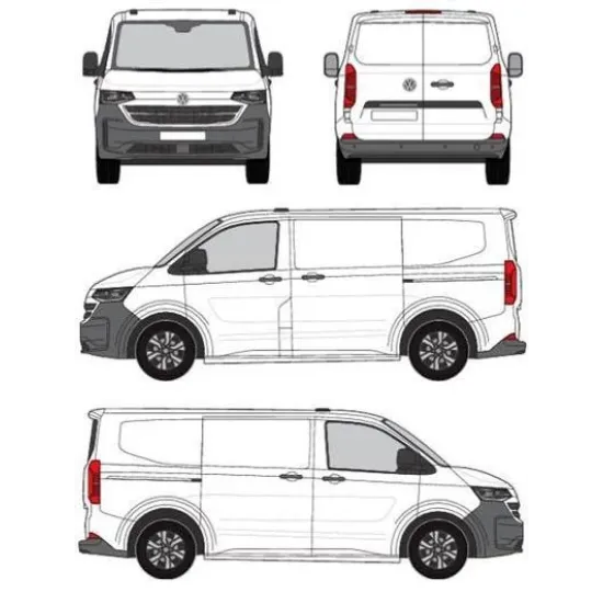 БАГАЖНИК ЗА ТОВАРНИ АВТОМОБИЛИ CRUZ Cargo Xpro 2022 SF3 Volkswagen Transporter/Caravelle T7 (SWB - fixpoint) (2024-->)