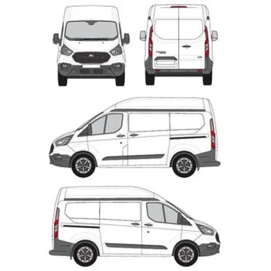 БАГАЖНИК ЗА ТОВАРНИ АВТОМОБИЛИ CRUZ Cargo Xpro 2022 SF3 Ford Custom Transit L1H2/L2H2 (to drill roof is required) (2013-->2023)